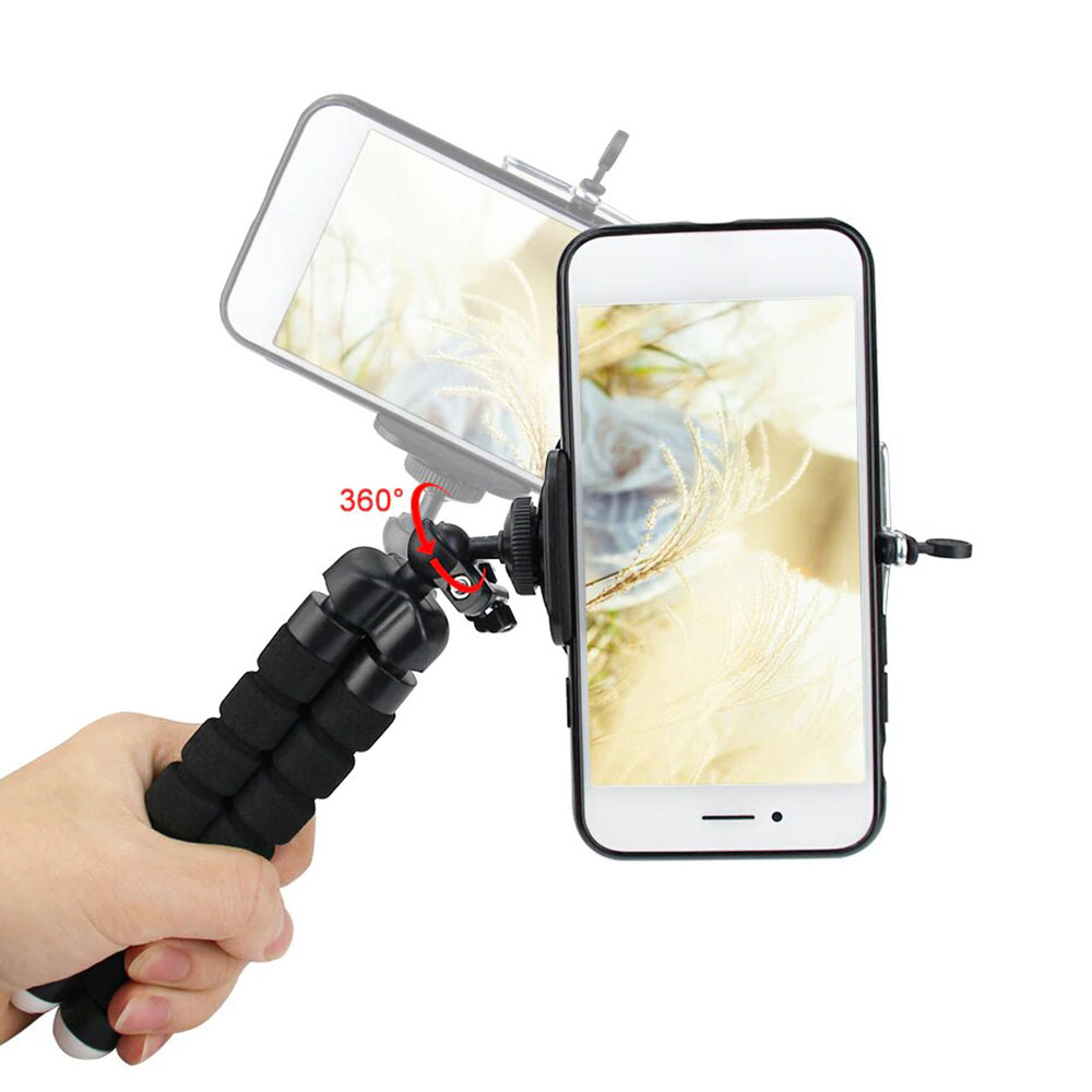 KNMASTER Knmaster Mini Esnek Ahtapot Tripod + Telefon Tutucu