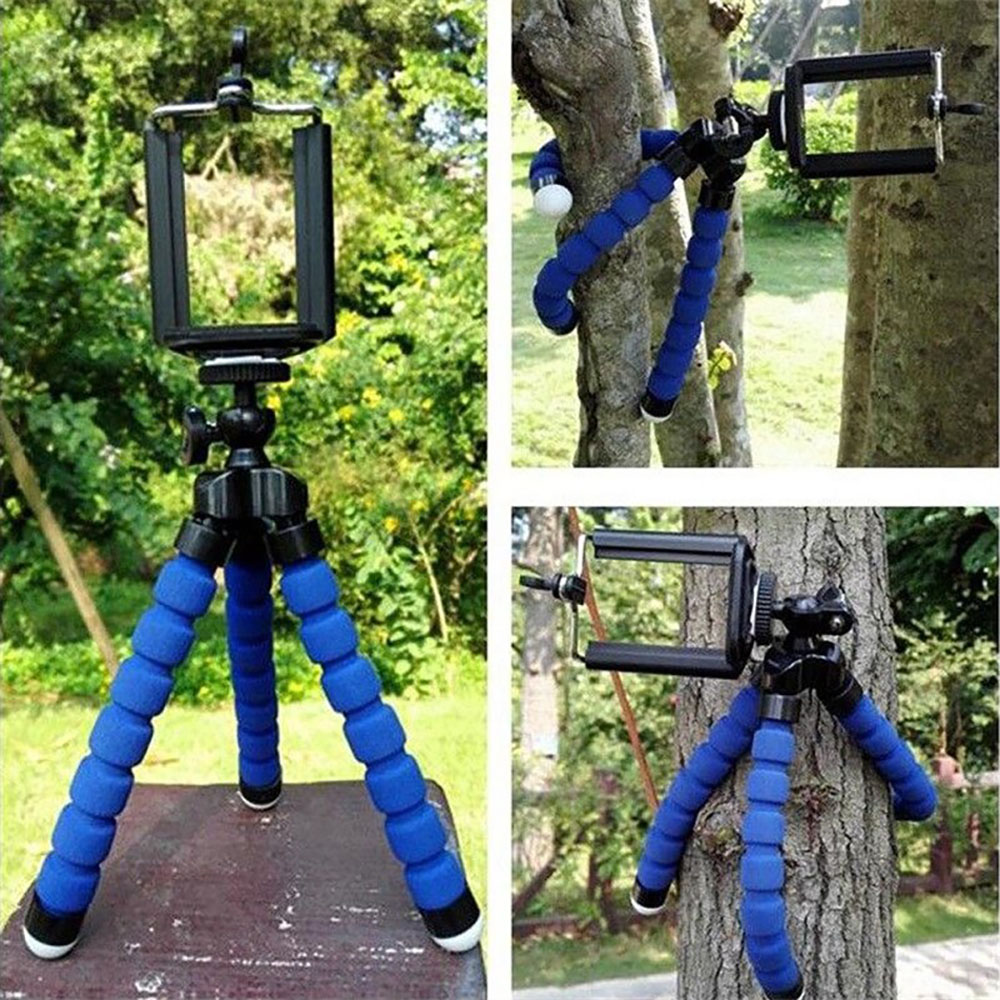 KNMASTER Knmaster Mini Esnek Ahtapot Tripod + Telefon Tutucu