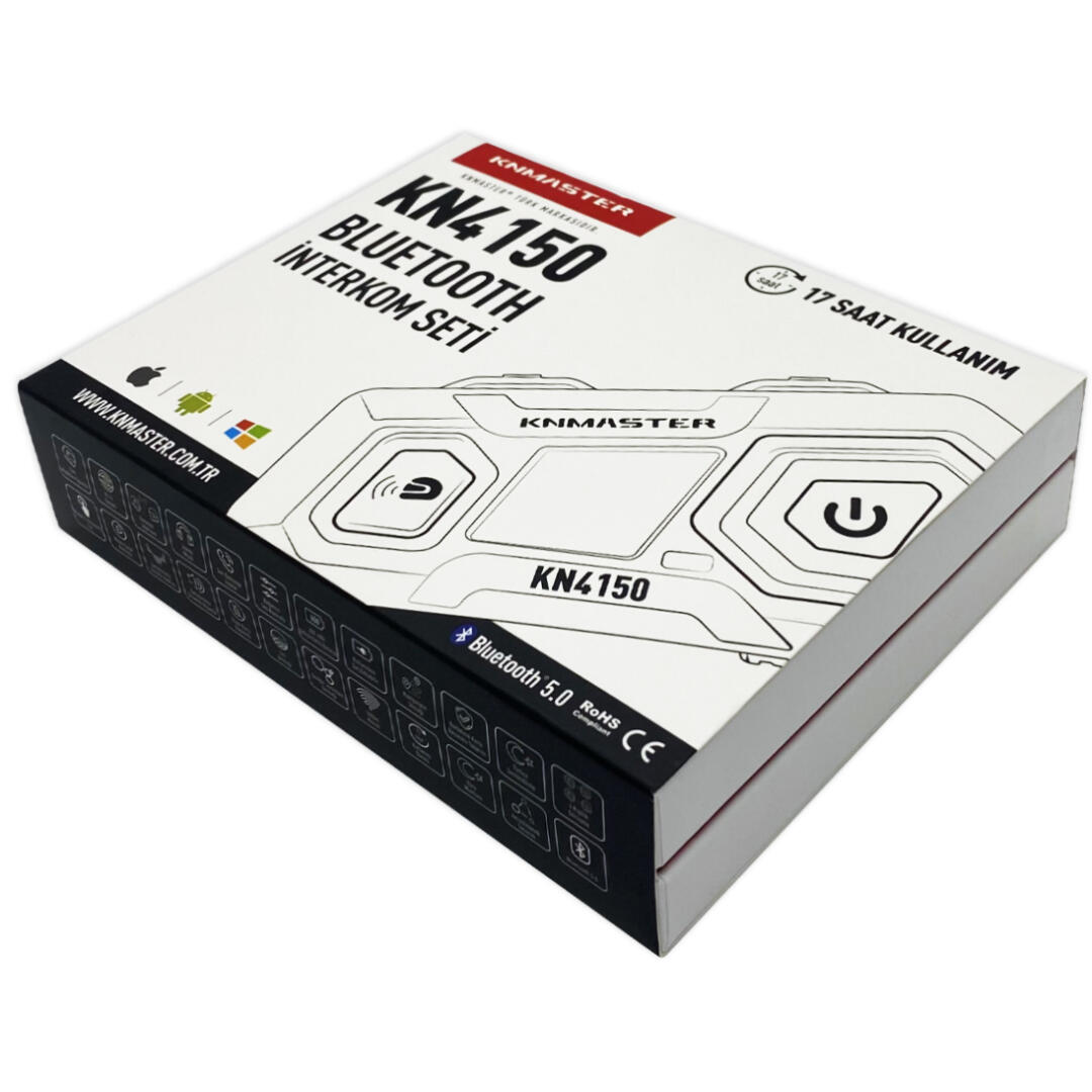 KNMASTER Knmaster KN4150 Motosiklet Kask İnterkom Bluetooth Intercom Kulaklık Seti