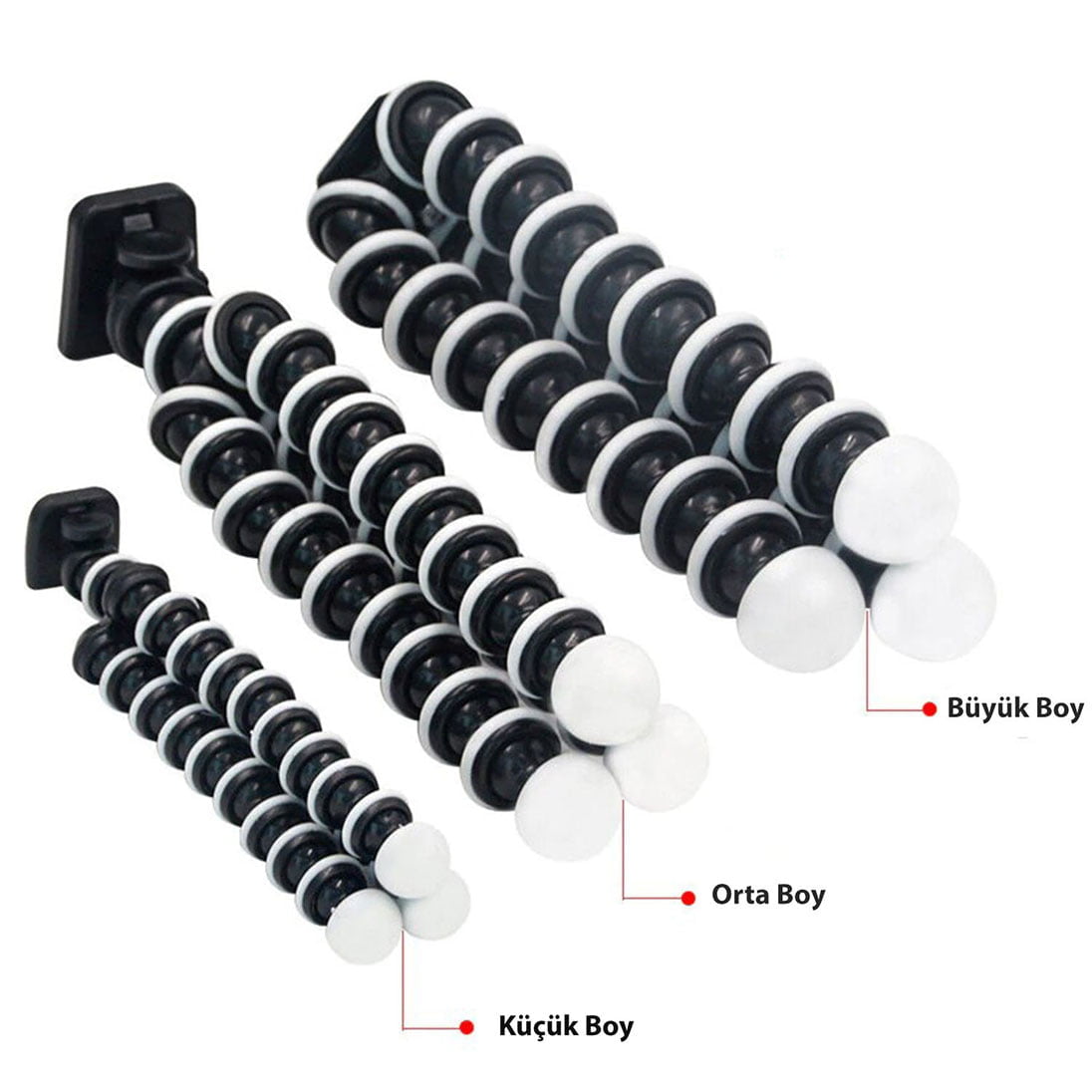 KNMASTER Tüm Aksiyon Kameralara Uyumlu Ahtapot Tripod