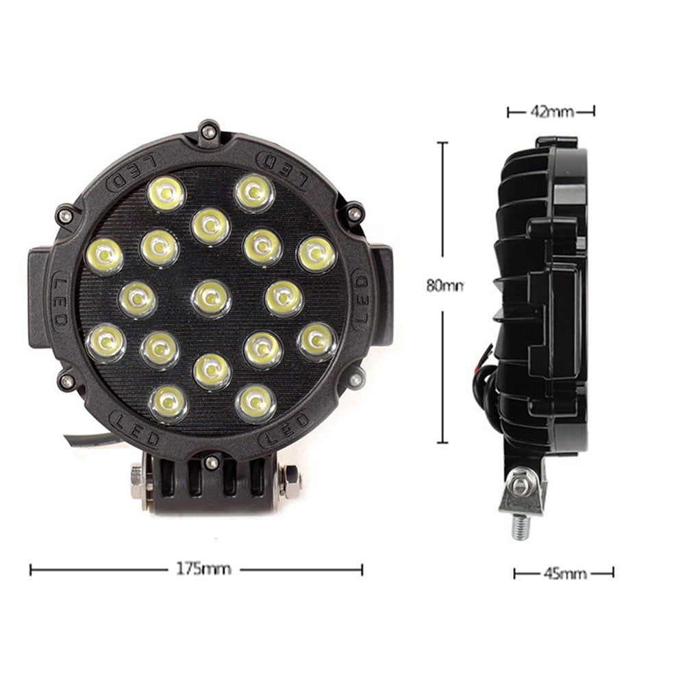 KNMASTER Knmaster Laguna 51W Off Road Sis Farı Siyah
