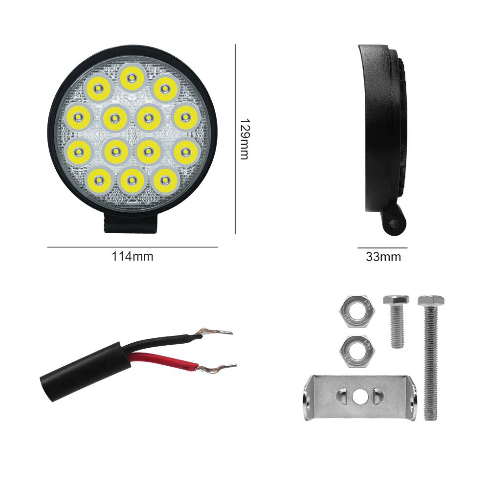 KNMASTER Knmaster Catalina 42w 14 Ledli Süper İnce Off Road Sis Farı