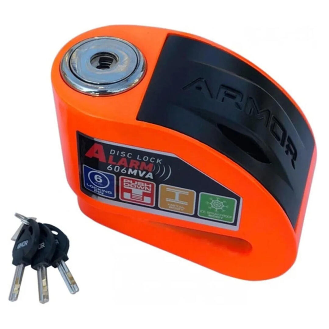 Armor 606 MVA 6MM Paslanmaz Çelik Alarmlı Disk Kilidi