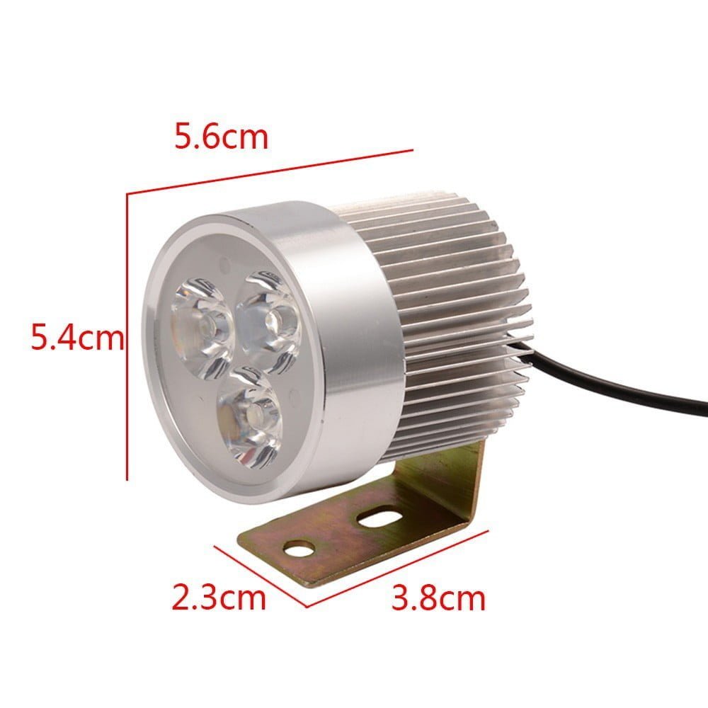 KNMASTER Knmaster Üç Ledli 9W Gri Motosiklet Sis Farı