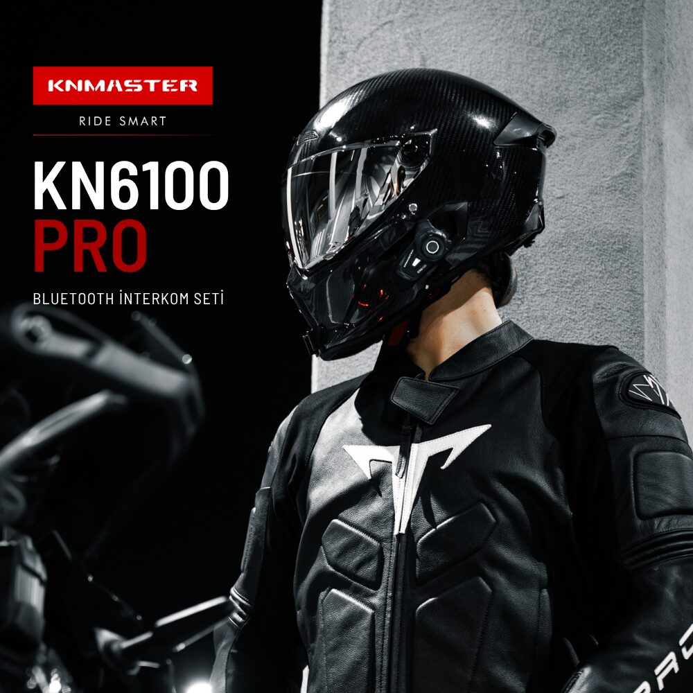 KNMASTER Knmaster KN6100 PRO Motosiklet Kask İnterkom Bluetooth Kulaklık Seti (43 mm Büyük Kulaklık)