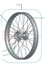 Apachi CROSS 2v ( 17hp ) 4v (27 Hp ) Ön Jant Komple (al)