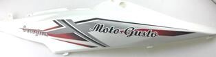 MOTO GUSTO Rmg Moto Gusto Scorpion Sele Altı Yan Kapak Sol Beyaz