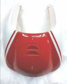 MOTO GUSTO Rmg Moto Gusto Classico 125 On Rüzgarlık Kırmızı-beyaz