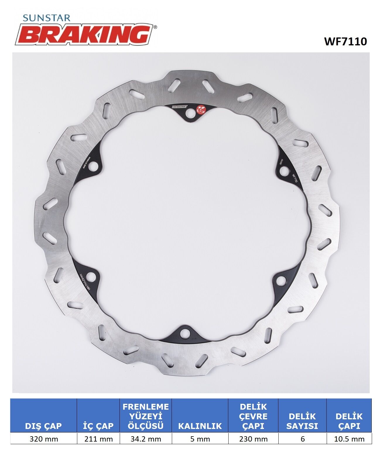 HONDA Honda CBR 500 R HONDA CB 500F / CBR 500 R / CB 650 F / CBR 650 F DALGALI ÖN FREN DİSKİ