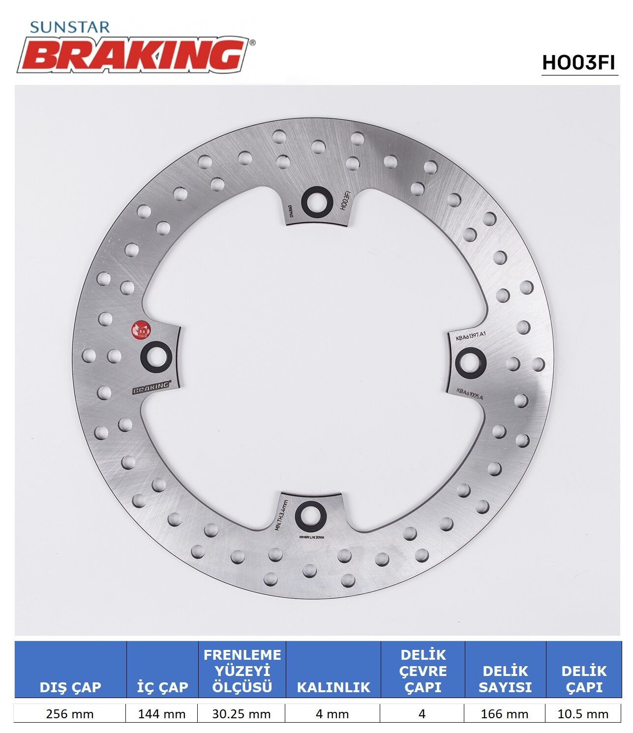 HONDA Honda NX Dominator 650 HONDA XLV 600-650-700/ NX / XRL YUVARLAK ÖN FREN DİSKİ