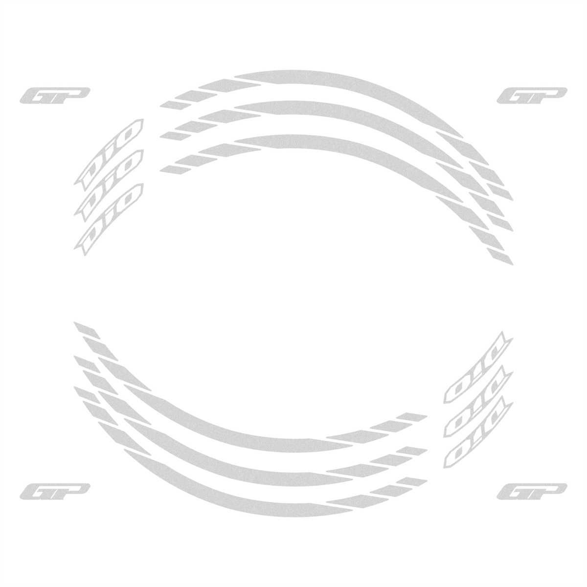 GP Kompozit GP Kompozit Honda Dio 2021-2024 Uyumlu Jant Şeridi Reflektif Gri