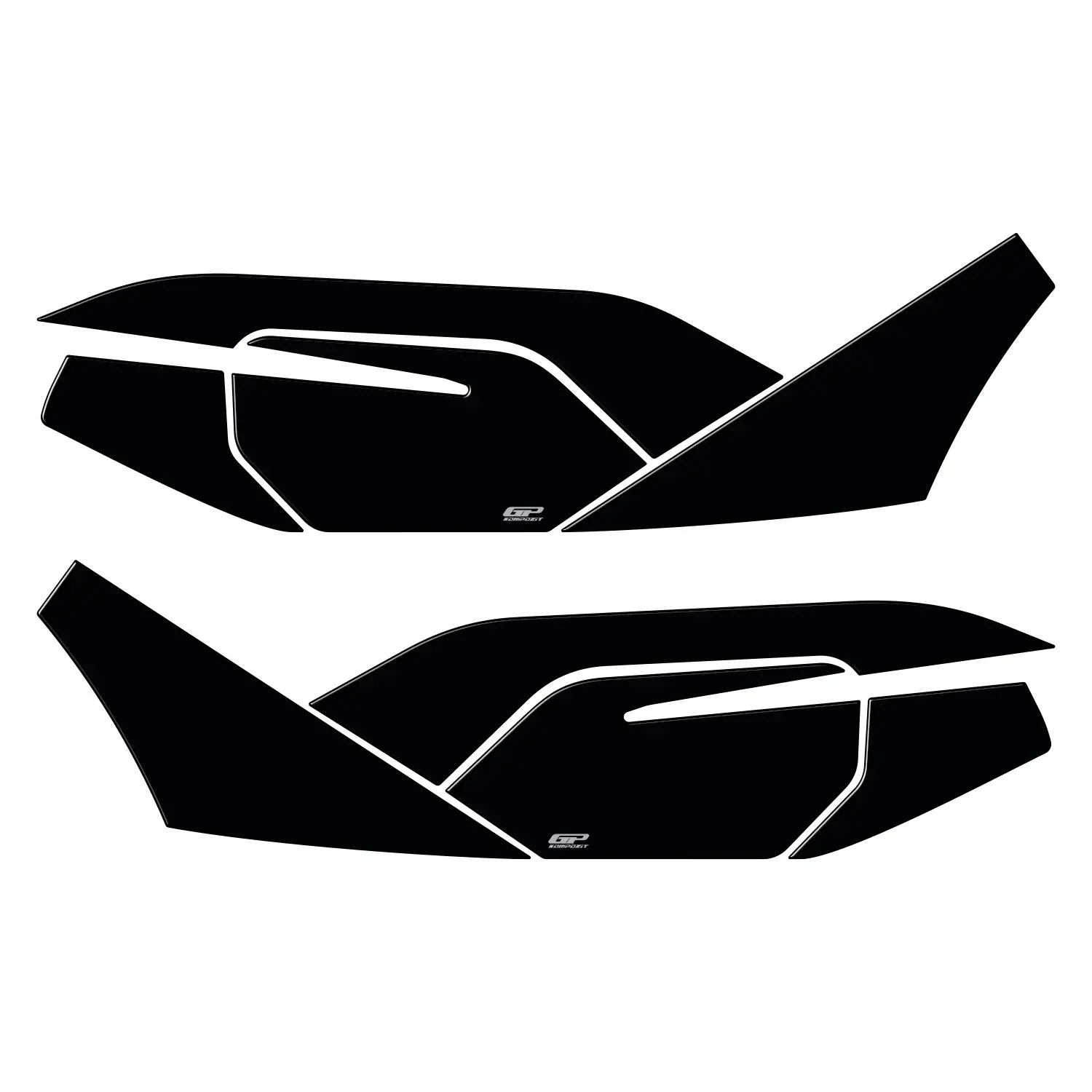 HONDA GP Kompozit Honda PCX 125 2021-2024 Uyumlu Yan Alt Ayak Pad Siyah
