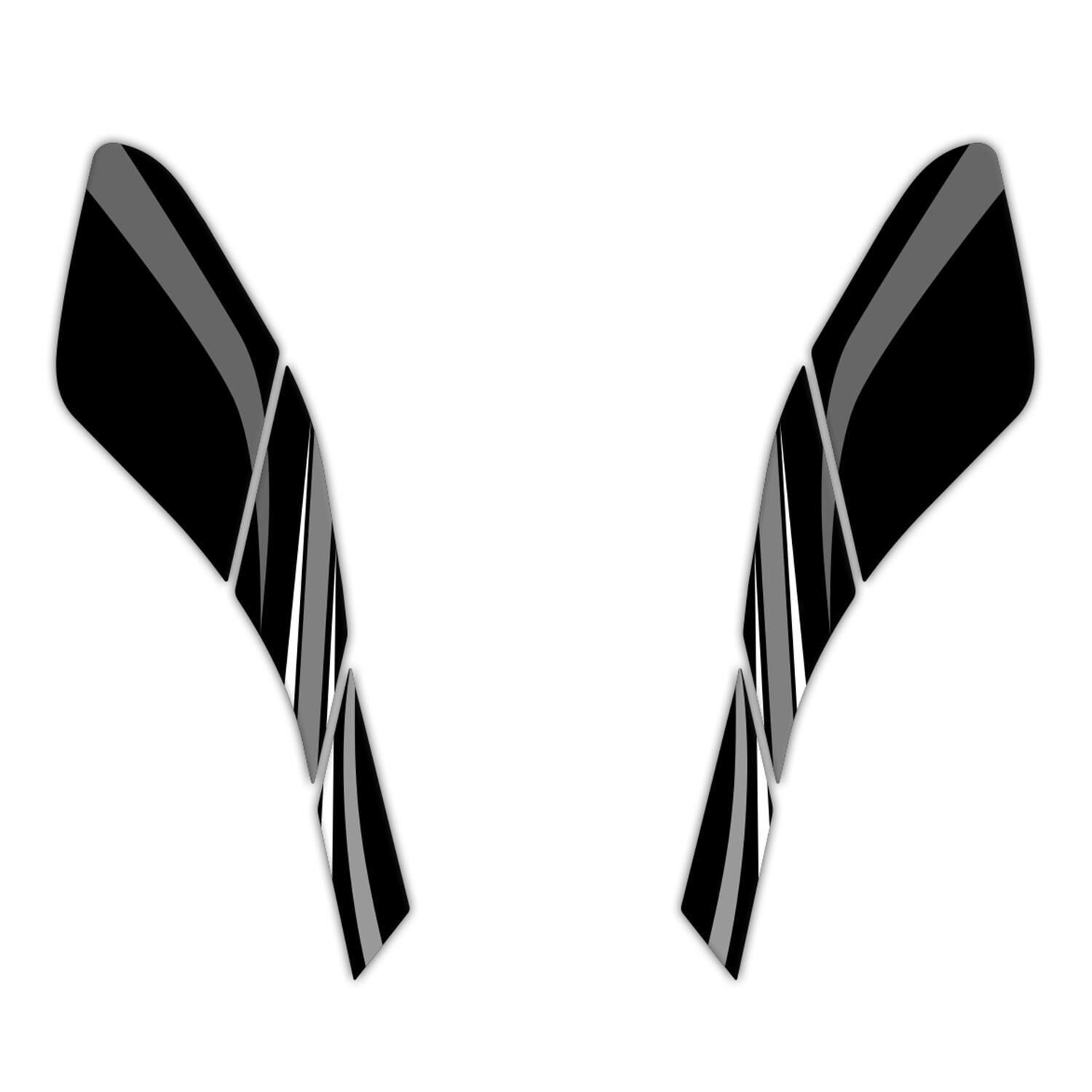 HONDA GP Kompozit Honda PCX 125 2021-2024 Uyumlu Yan Pad Gri