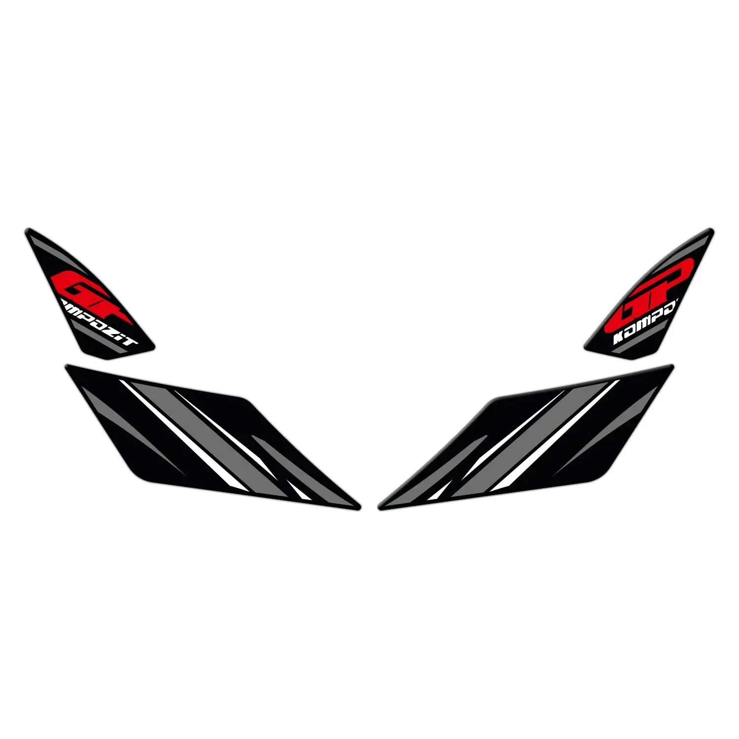 HONDA GP Kompozit Honda PCX 125 2021-2024 Uyumlu Artçı Ayak Pad Gri