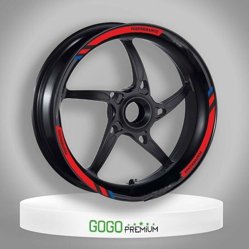 HONDA M POWER KIRMIZI HONDA PCX UYUMLU 1 SET JANT ŞERİDİ