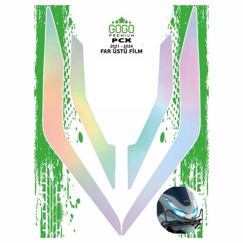 HONDA HONDA PCX 2021 - 2024 UYUMLU FAR ÜSTÜ FİLM HOLOGRAM