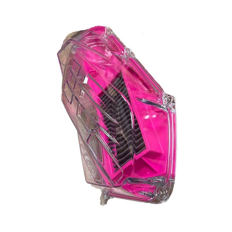 HONDA HONDA PCX 125 2021 - 2025 UYUMLU ŞEFFAF HAVA FİLTRE KAPAĞI + YIKANABİLİR PERFORMANS HAVA FİLTRESİ SET PEMBE
