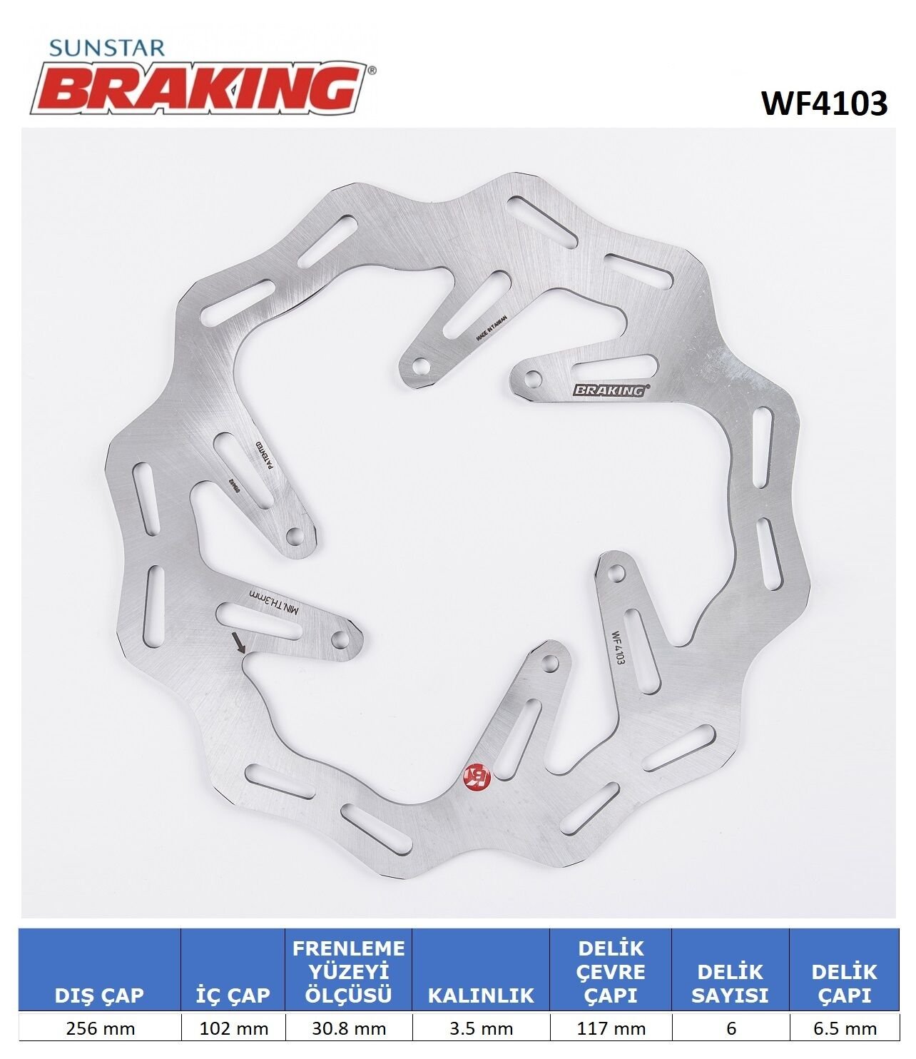 HONDA Honda CRF 250 L HONDA CRF 250 L DALGALI ÖN FREN DİSKİ