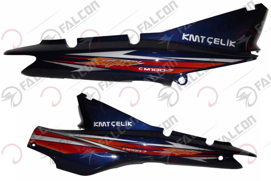 Falcon Kmt Çelik 100 Arka Karenaj Sağ Sol Mavi Takım