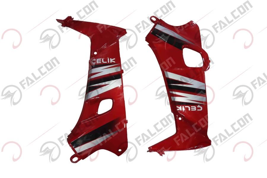 Falcon Çelik 100 İç Dizlik 2li Takım Kırmızı