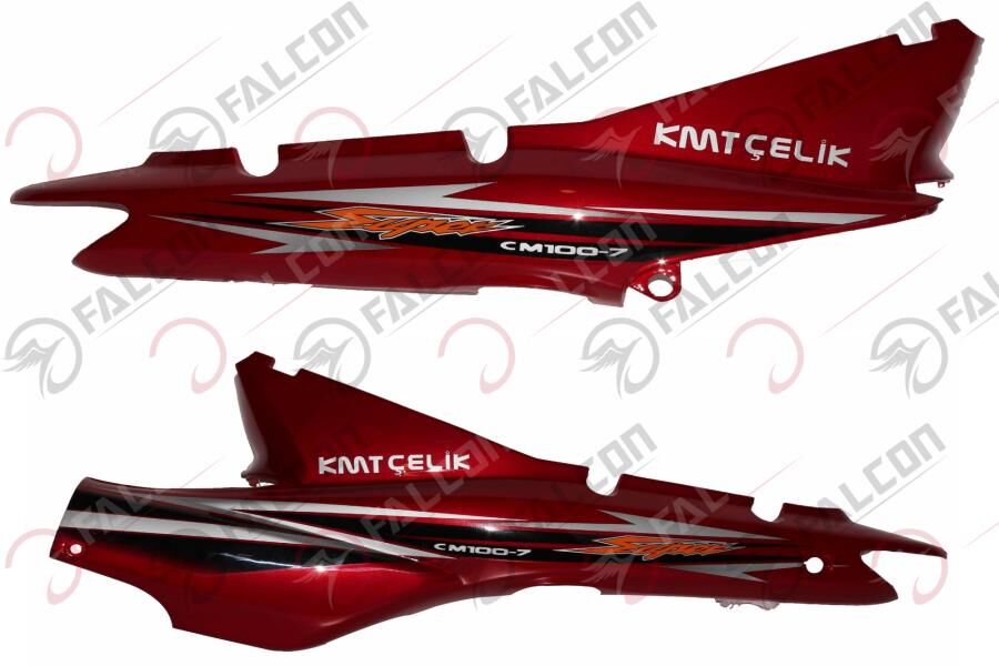 Falcon Kmt Çelik 100 Arka Karenaj Sağ Sol Kırmızı Takım