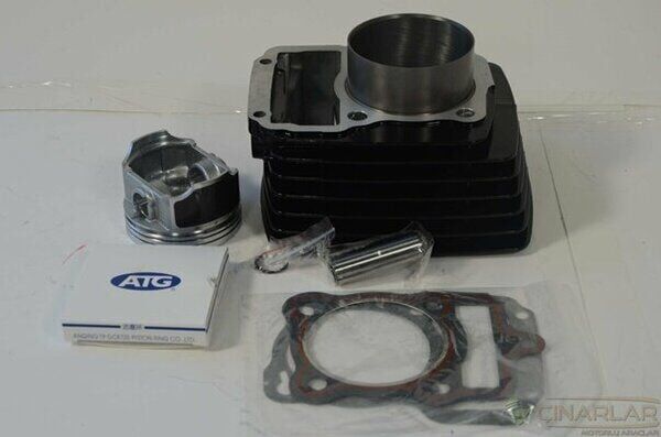 CG 150 SİLİNDİR SETİ 65,5 MM ( 15 PRN ) ( 68,5 MM ) SİYAH CTVR