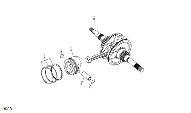 YUKİ HAMMER 125 PİSTON PİM SEKMANI