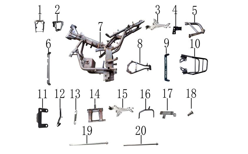 YUKİ HAMMER 125 SÜRÜCÜ BASAMAĞI SAĞ SET