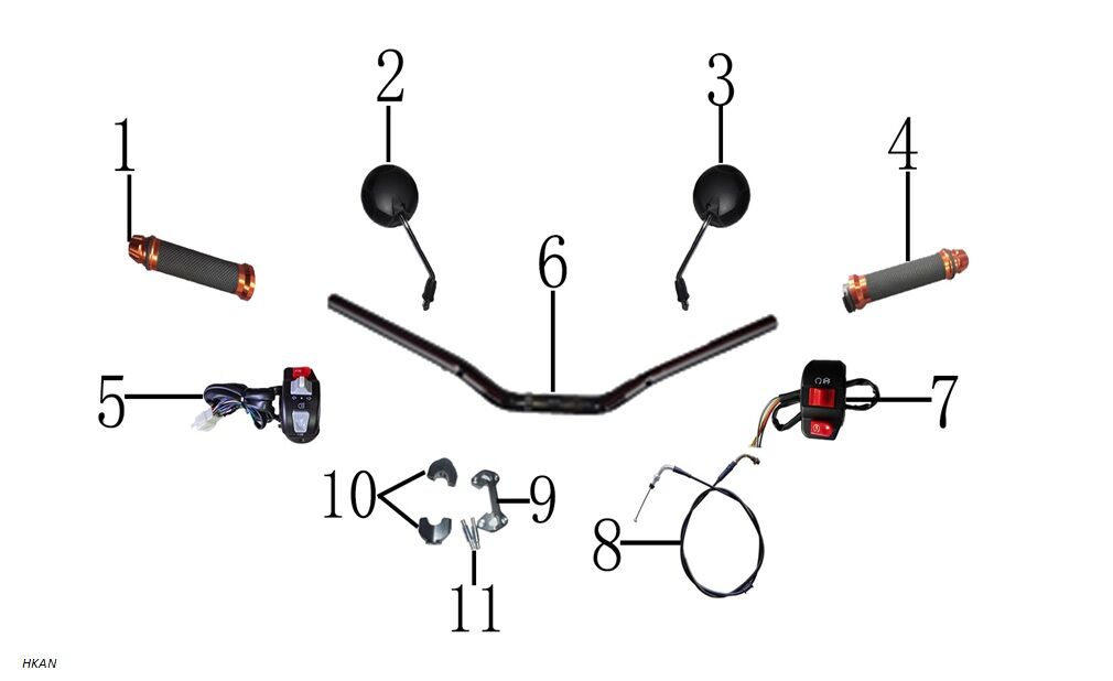 YUKİ HAMMER 125 AYNA SAĞ