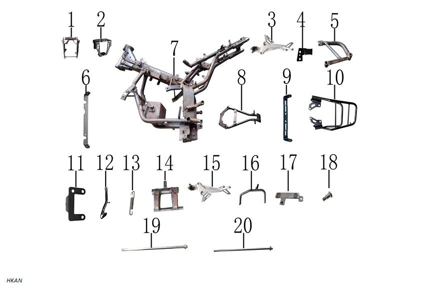 YUKİ HAMMER 125 BRAKET 1