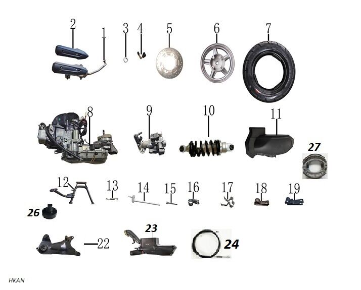 YUKİ HAMMER 50 ARKA JANT (KAMPANALI)