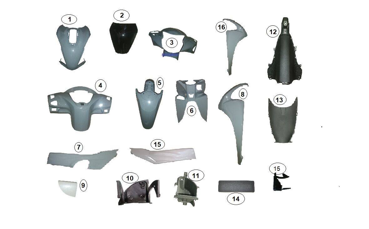 DIŞ DİZLİK SAĞ BEYAZ (DUTY 125)
