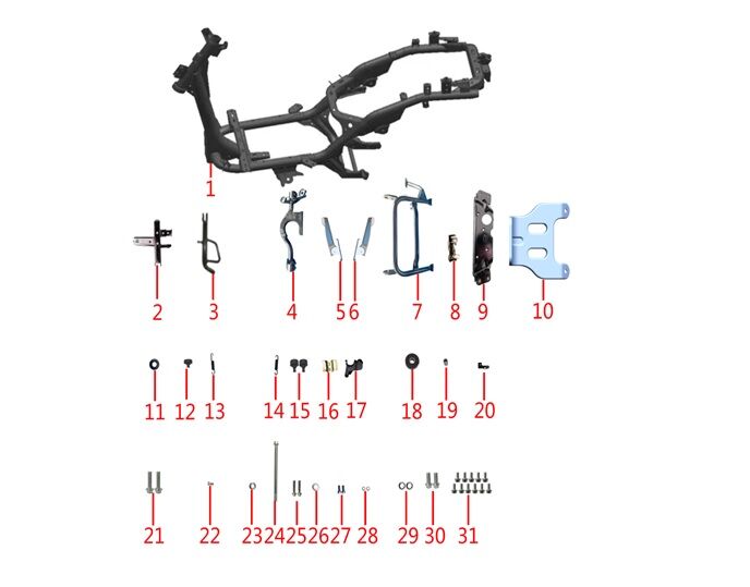 KORNA BRAKETİ ( RİSOTTO 50cc-125cc )