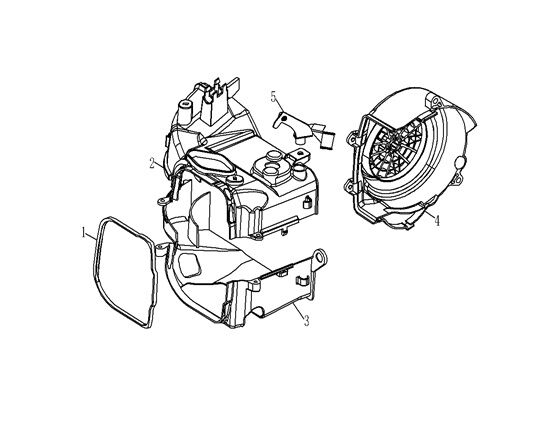 YUKİ GELATO 125 MOTOR FAN KAPAĞI ÜST