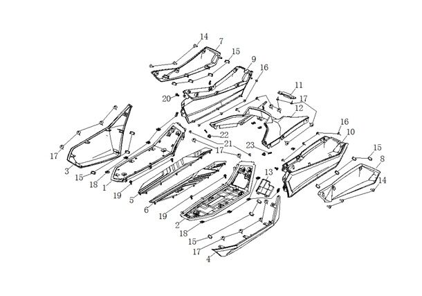 YUKİ DEFENDER 125 BASAMAK PLAS SAĞ