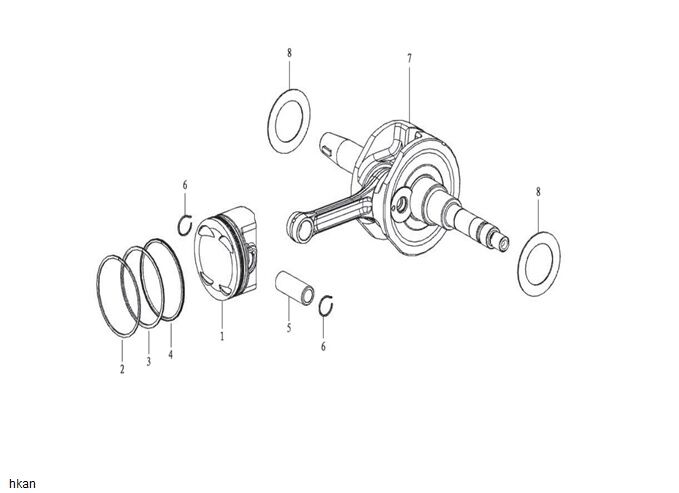 YUKİ DEFENDER 125 PİSTON SEKMAN 3