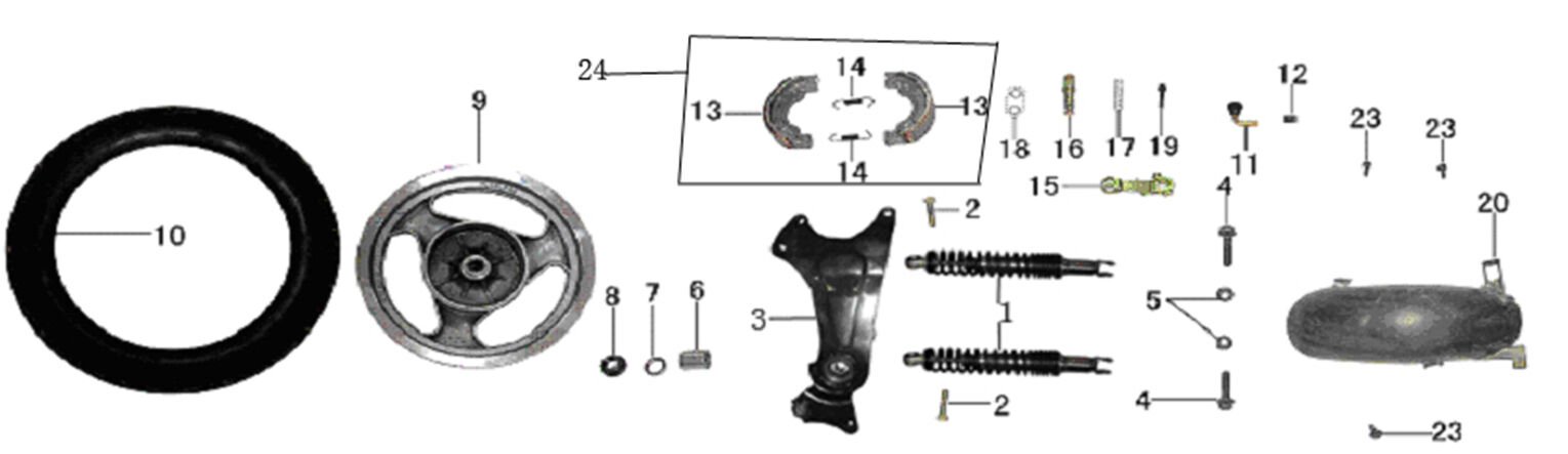 YUKİ JUMBO ARKA ÇAMURLUK BRAKETİ SAĞ