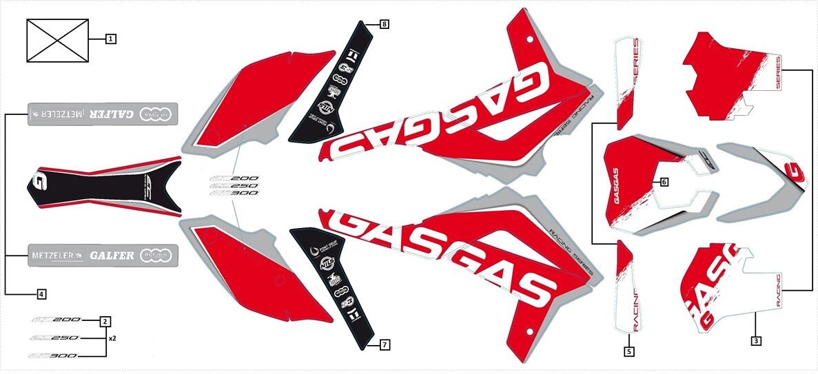 YUKİ GASGAS STİKER DEKORATİF