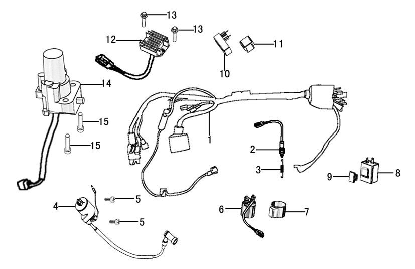 YUKİ YK250GY-7 KONTAK SETİ