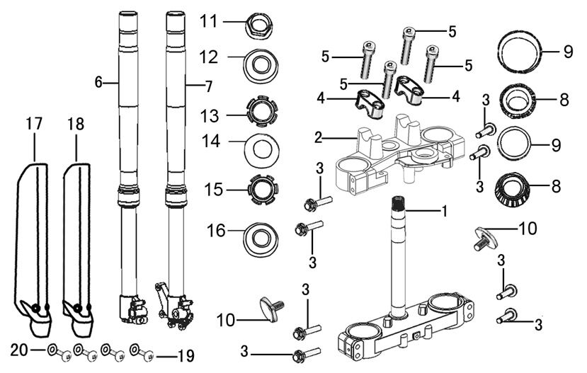 YUKİ YK250GY-7 GİDON SABİTLEME