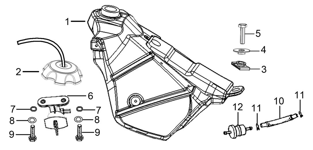 YUKİ YK250GY-7 YAKIT TANKI