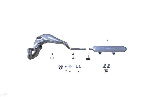 YUKİ DIRTY PAWS 250 2T EGZOZ CONTASI