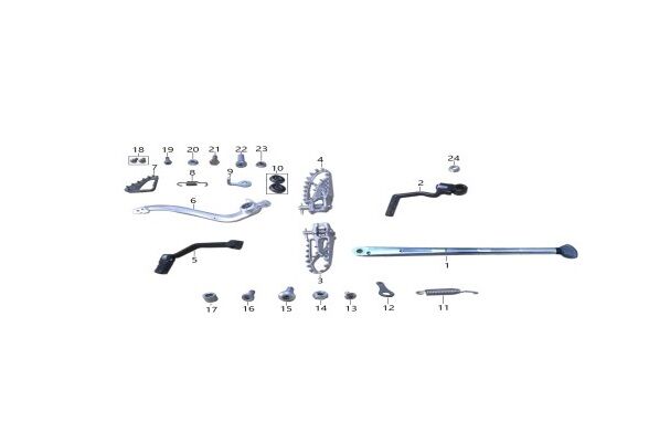 YUKİ DIRTY PAWS 250 2T SÜRÜCÜ BASAMAK SOL