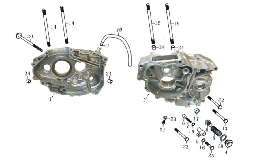 YUKİ FORZA 170 MOTOR BLOĞU SOL