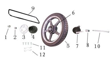 YUKİ FORZA 100-170 ARKA ZİNCİR DİŞLİSİ