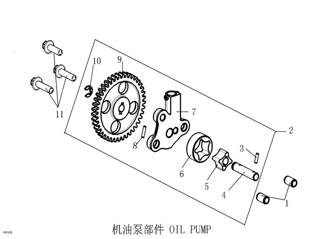 YUKİ GP-1 TARO 250R YAĞ POMPASI SET