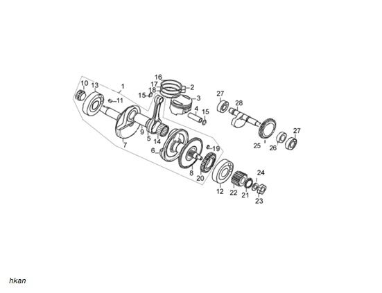 YUKİ GP-2 TARO 125 R BALANSÖR MİLİ