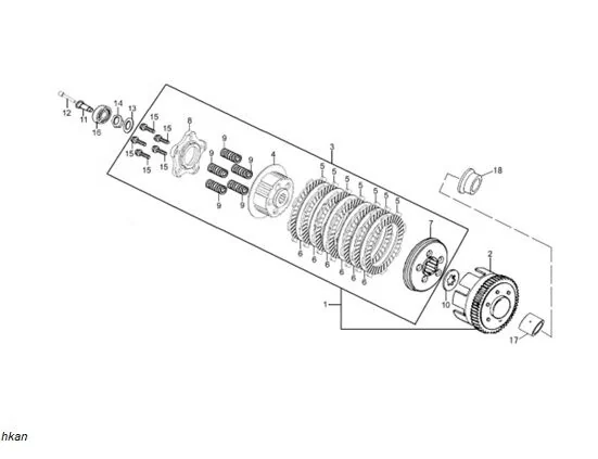 YUKİ GP-2 TARO 125 R DEBRİYAJ BALATA DİSKİ